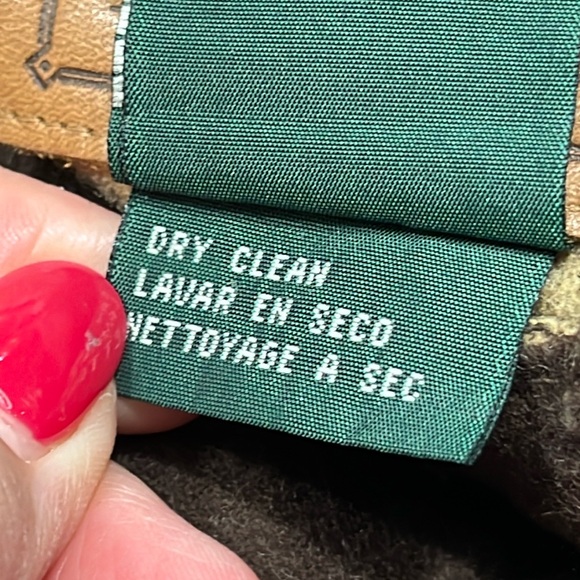 Ralph LAUREN BROWN Wool TRENCH COAT nylon TAN Hood COAT HORN BUTTONS big pockets - Picture 10 of 12